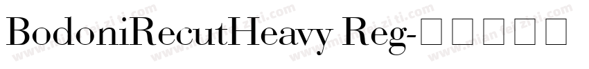 BodoniRecutHeavy Reg字体转换